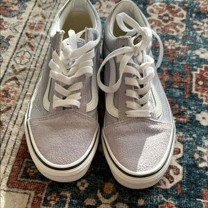 Gray and White Sneakers